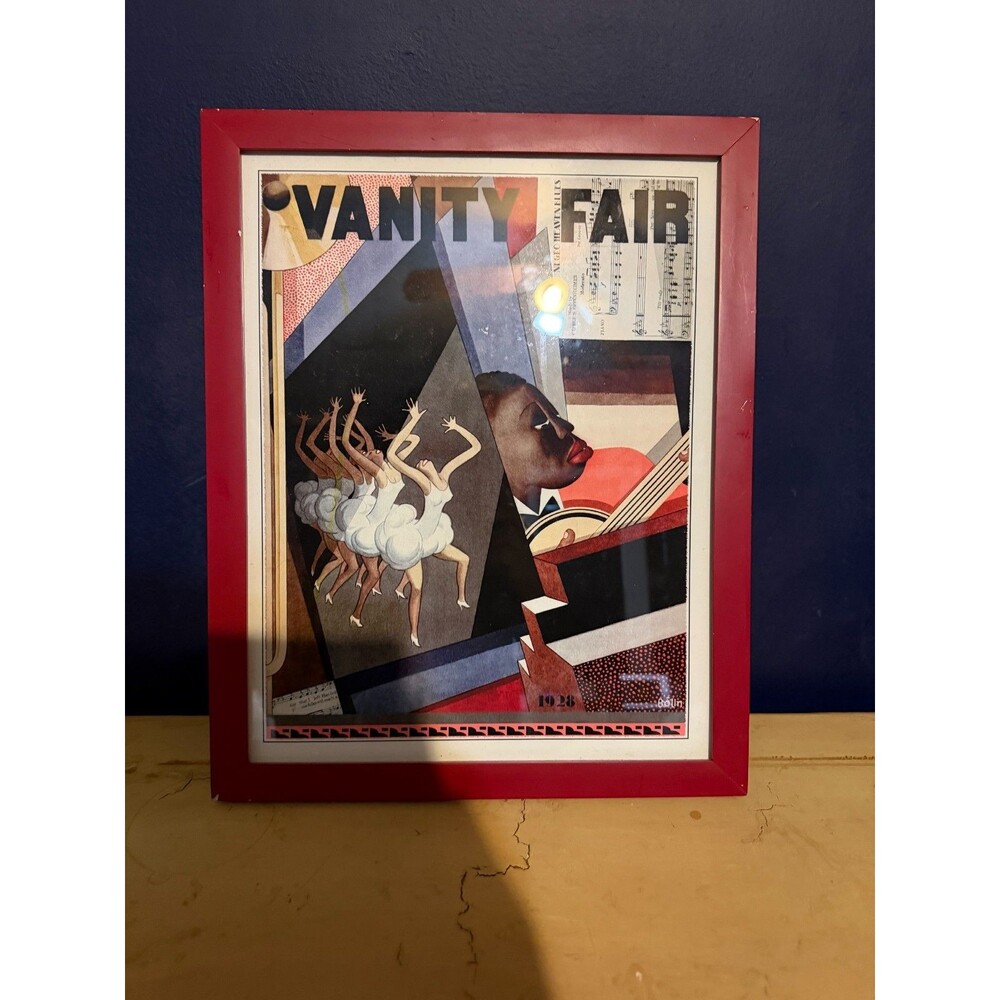 Vanity Fair Bolin Jazz Print Framed Red Black History